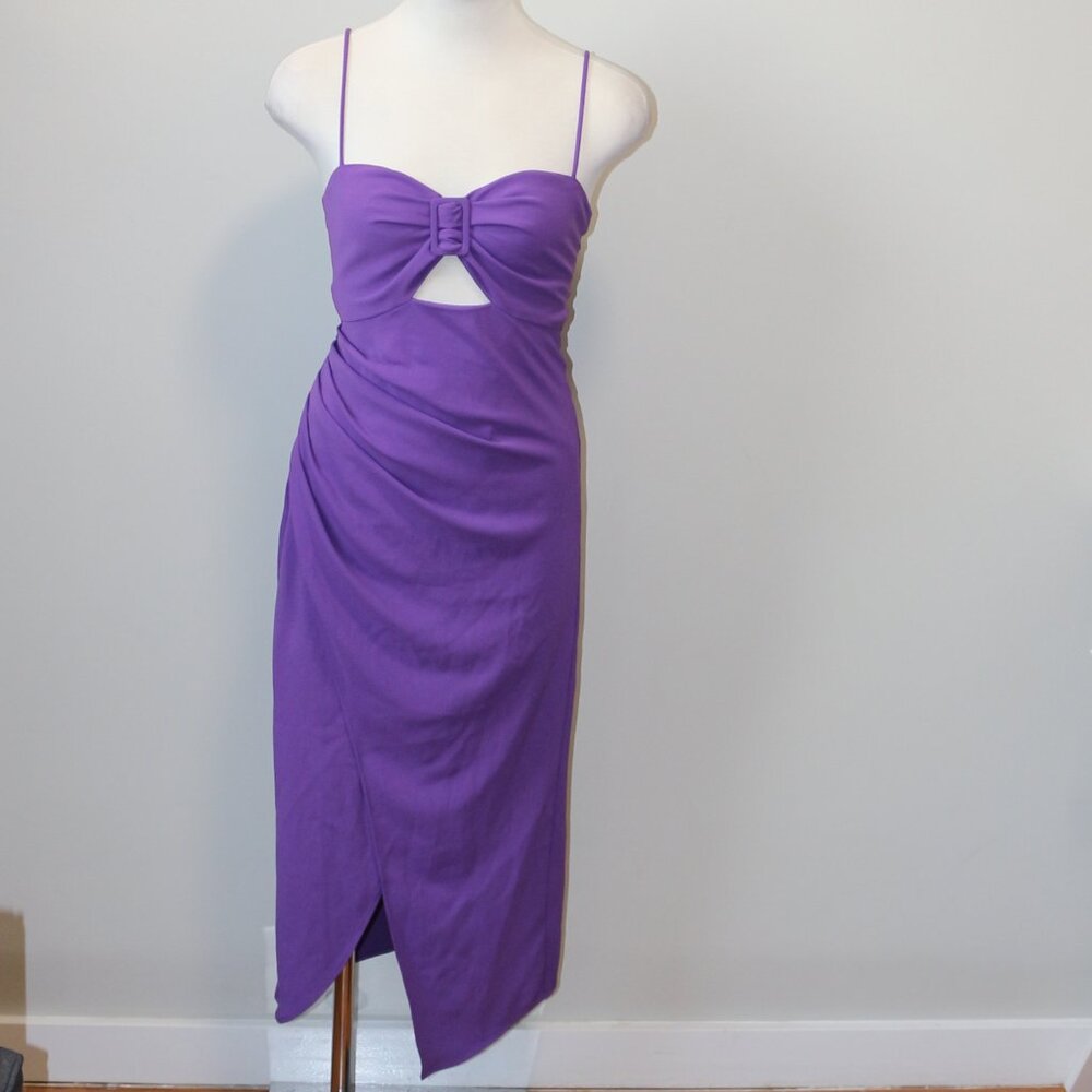 C/MEO Collective | CMEO 'Heat' Midi Dress in Violet